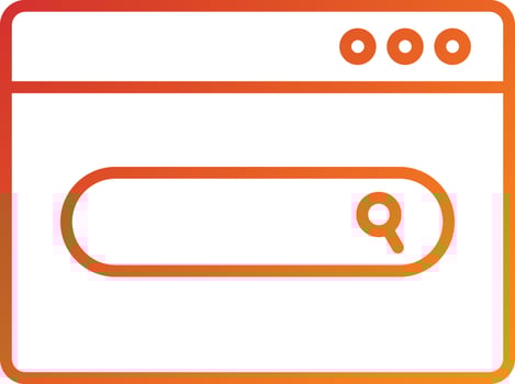 Website Search Icon Style vector