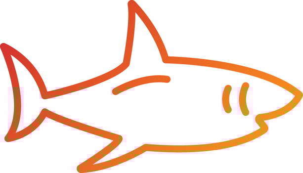 Shark Icon Style vector