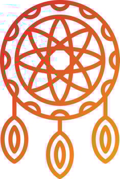 Dreamcatcher Icon Style vector