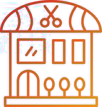 Saloon Icon Style vector
