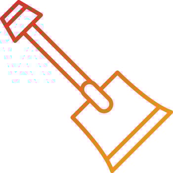 Shovel Icon Style vector