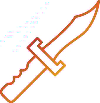 Wild Knife Icon Style vector