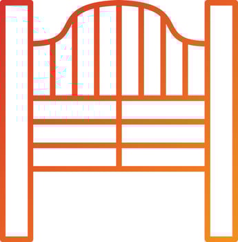 Saloon Gate Icon Style vector