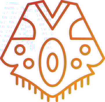 Poncho Icon Style vector