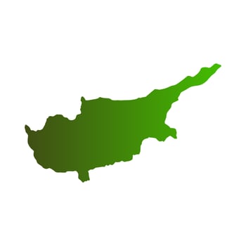 Cyprus map illustrated on a white background vector