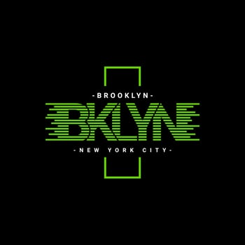 Brooklyn writing design, suitable for screen printing t-shirts, clothes, jackets and others vector