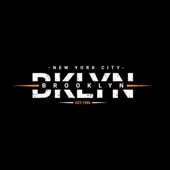 Brooklyn writing design, suitable for screen printing t-shirts, clothes, jackets and others vector