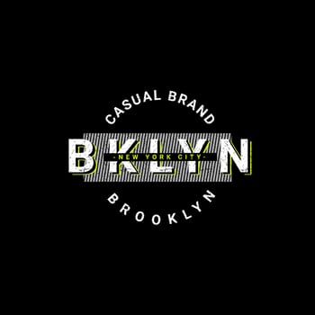 Brooklyn writing design, suitable for screen printing t-shirts, clothes, jackets and others vector