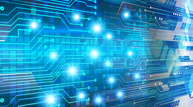 cyber circuit future technology concept background. CPU vector
