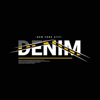 Denim writing design, suitable for screen printing t-shirts, clothes, jackets and others vector