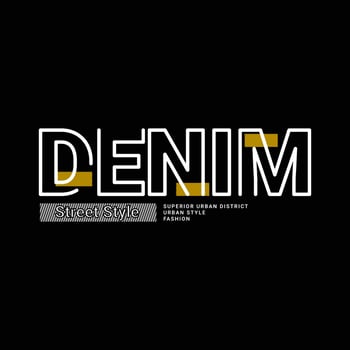 Denim writing design, suitable for screen printing t-shirts, clothes, jackets and others vector