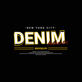 Denim writing design, suitable for screen printing t-shirts, clothes, jackets and others vector