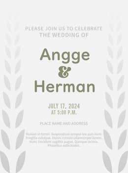 Geometry, Summer wedding invitation. Invitation card, decoration, art deco, elegant, luxury, Wheat vector