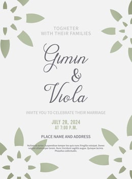 Geometry, Summer wedding invitation. Invitation card, decoration, art deco, elegant, luxury, flower vector