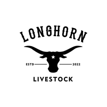 Long Horn Buffalo Head Silhouette For Western American Ranch Logo Inspiration Design vector