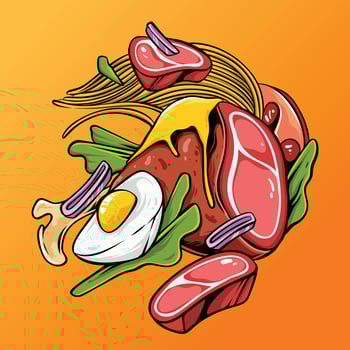 Japanese Food Illustration vector