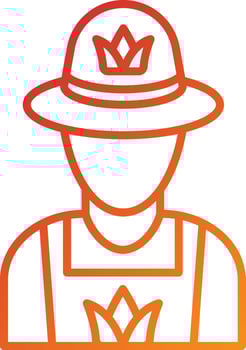 Farmer Icon Style vector