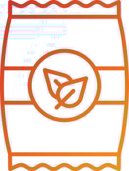 Seeds Bag Icon Style vector