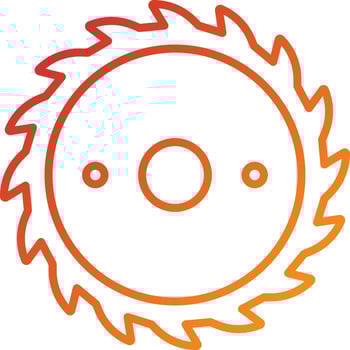 Sawing Icon Style vector