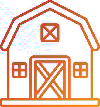 Barn Icon Style vector