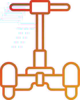 Police Segway Icon Style vector