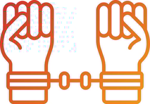 Prisioner Icon Style vector