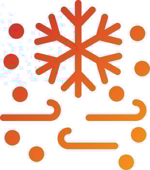 Cold Wave Icon Style vector