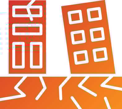 Earthquake Icon Style vector