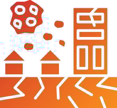 Natural Disaster Icon Style vector