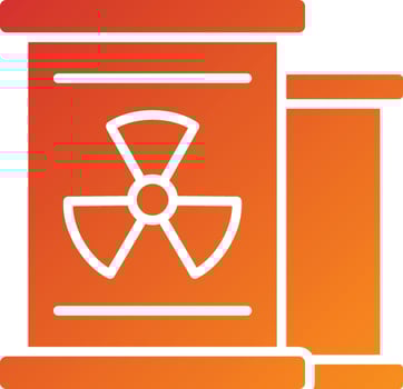 Nuclear Waste Icon Style vector