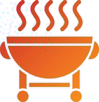 Bbq Grilll Icon Style vector