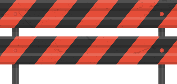 Road guardrail, highway steel barrier png