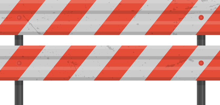 Road guardrail, highway steel barrier png