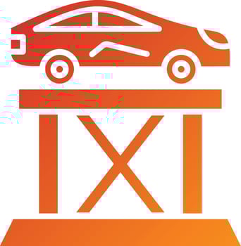 Car Lift Icon Style vector