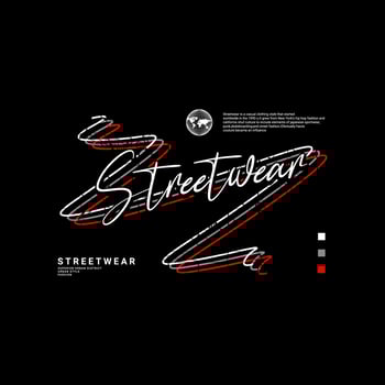 Streetwear t-shirt design, suitable for screen printing, jackets and others vector