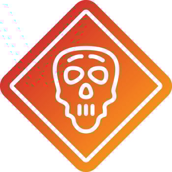Danger Sign Icon Style vector