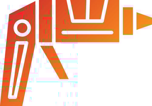 Caulking Gun Icon Style vector