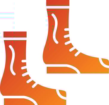 Construction Shoes Icon Style vector