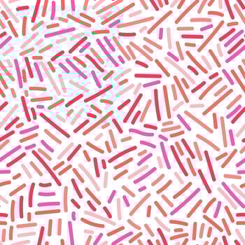 Pink lines seamless pattern in doodle style. Hand drawn confetti endless wallpaper. vector