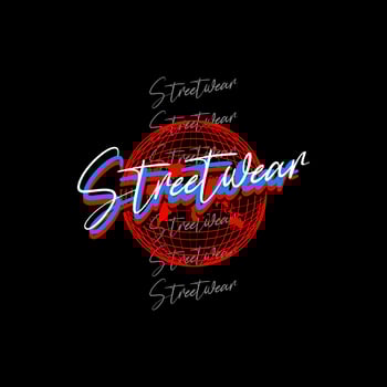 Streetwear t-shirt design, suitable for screen printing, jackets and others vector