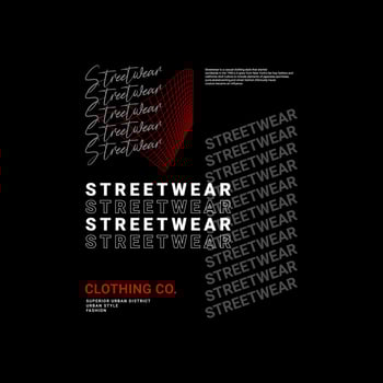 Streetwear t-shirt design, suitable for screen printing, jackets and others vector