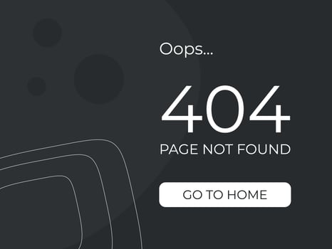 Page 404 error. The website page. A resource with a dark background and abstraction. vector