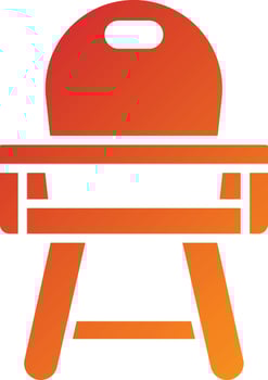 Baby Chair Icon Style vector