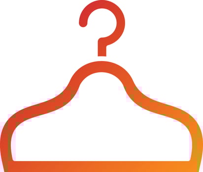 Clothes Hanger Icon Style vector