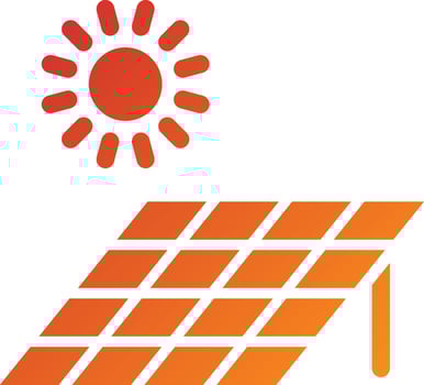 Solar Power Icon Style vector