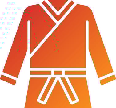 Martial Arts Icon Style vector