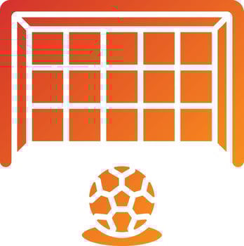 Soccer Free Kick Icon Style vector