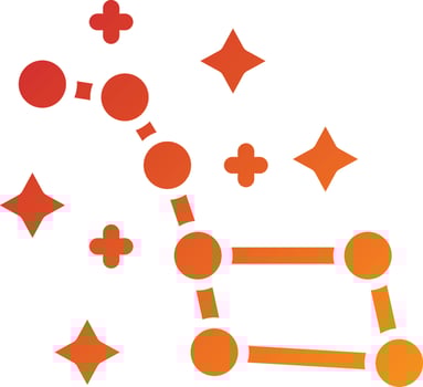 Big Dipper Icon Style vector