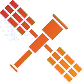 Hubble Telescope Icon Style vector