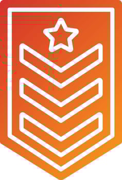 Army Chevron Icon Style vector